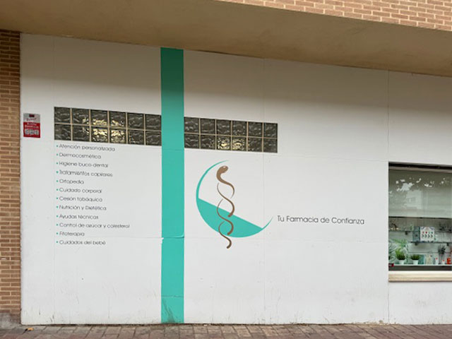 Interior farmacia Dora Liante en Albacete